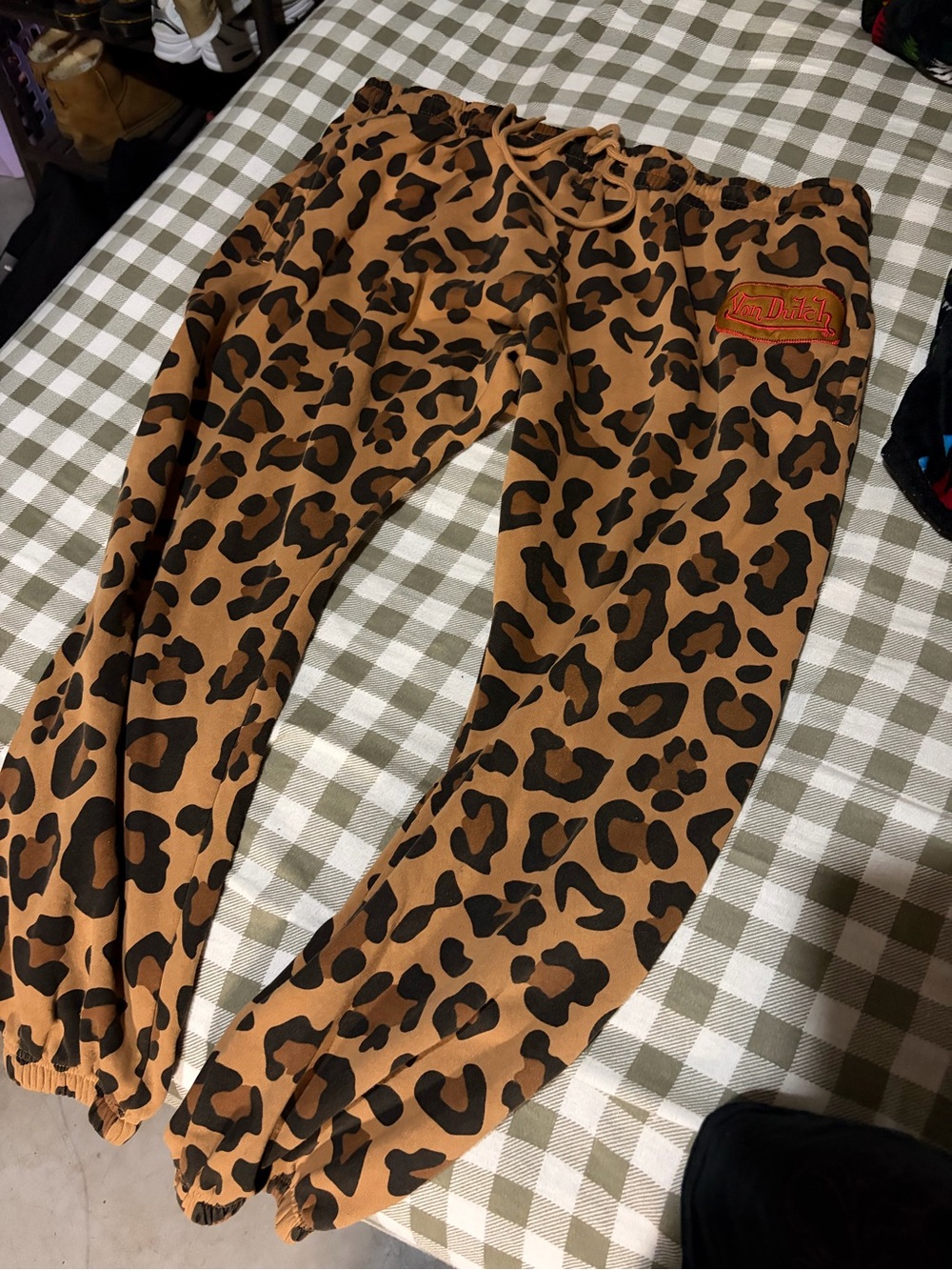 Von Dutch Brown and Black Leopard Sweats - WOMENS XL
